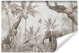 fototapeta-dla-dzieci-dzikie-zwierzeta-natura-dzungla-styl-vintage-450x300