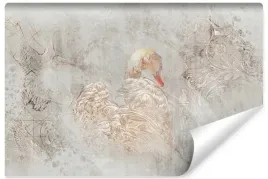 fototapeta-do-sypialni-labedz-beton-abstrakcja-mural-ornamenty-400x280