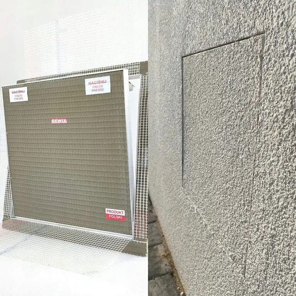 DRZWICZKI REWIZYJNE ELEWACYJNE 30X30 POD STRUKTURĘ