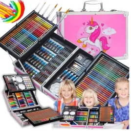 zestaw-do-malowania-artystyczny-dla-dzieci-w-walizce-rozowy-145-el-prezent
