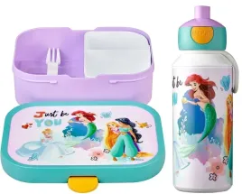 mepal-zestaw-lunchbox-bidon-mala-syrenka-kopciuszek-princess-ksiezniczki