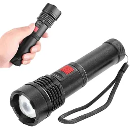 latarka-reczna-led-mocna-taktyczna-cob-12w-zoom-akumulator-2200-mah-czarna