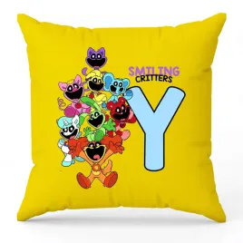 poduszka-ozdobna-zolta-smiling-critters-monogram-litera-y-na-prezent-wzory