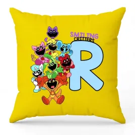 poduszka-ozdobna-zolta-smiling-critters-monogram-litera-r-na-prezent-wzory