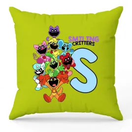 poduszka-ozdobna-zielona-smiling-critters-monogram-litera-s-prezent-wzory