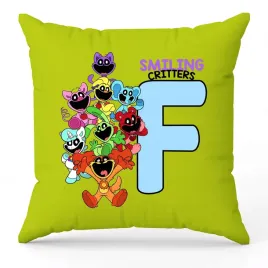 poduszka-ozdobna-zielona-smiling-critters-monogram-litera-f-prezent-wzory