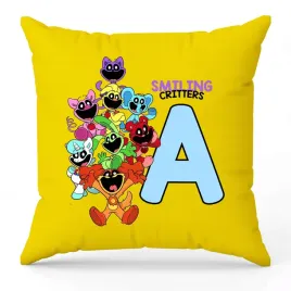 poduszka-ozdobna-zolta-smiling-critters-monogram-litera-a-na-prezent-wzory