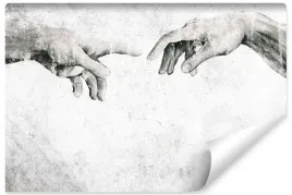 fototapeta-do-sypialni-stworzenie-adama-fresk-abstrakcja-beton-450x300