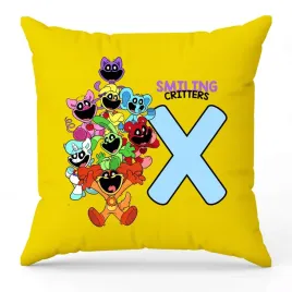 poduszka-ozdobna-zolta-smiling-critters-monogram-litera-x-na-prezent-wzory