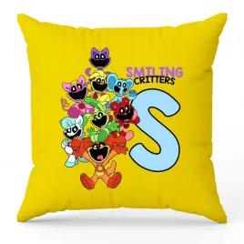 poduszka-ozdobna-zolta-smiling-critters-monogram-litera-s-na-prezent-wzory