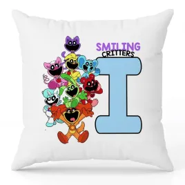poduszka-ozdobna-biala-smiling-critters-monogram-litera-i-na-prezent-wzory