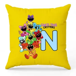 poduszka-ozdobna-zolta-smiling-critters-monogram-litera-n-na-prezent-wzory