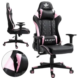 fotel-gracza-gamingowy-obrotowy-na-kolkach-do-biura-biurowy-rozowy-ecoskora