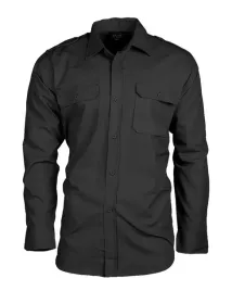 koszula-wojskowa-z-pagonami-czarna-mil-tec-m