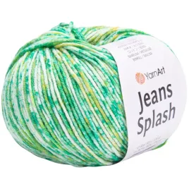 wloczka-yarnart-jeans-splash-50g-160m-bawelna-akryl-mix-zielony-946