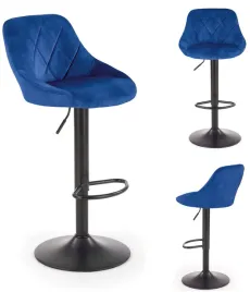 hoker-stolek-barowy-h-101-welurowy-granatowy