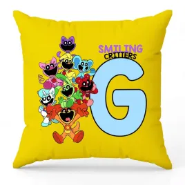 poduszka-ozdobna-zolta-smiling-critters-monogram-litera-g-na-prezent-wzory