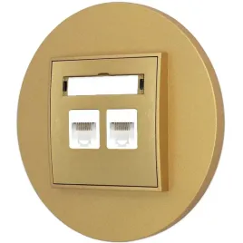 gniazdo-internetowe-rj45-2x-z-ramka-okragla-seria-mini-kolor-zloty