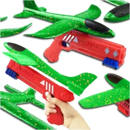 pistolet-wyrzutnia-samolotow-zabawka-samolot-5m-zasieg-zielony