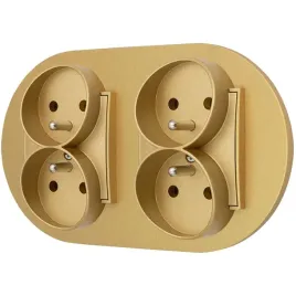 dwa-gniazda-podwojne-z-ramka-okragla-seria-mini-kolor-zloty