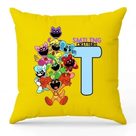 poduszka-ozdobna-zolta-smiling-critters-monogram-litera-t-na-prezent-wzory
