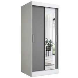 szafa-przesuwna-90-cm-biala-antracyt-lustro-mkp