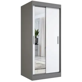 szafa-przesuwna-90-cm-antracyt-biala-lustro-mkp