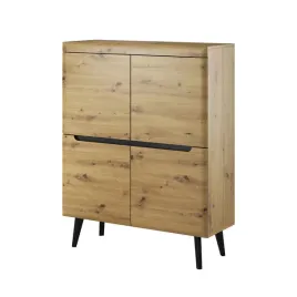 komoda-wysoka-polki-107-cm-4-drzwiczki-dab-n8