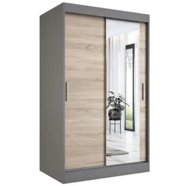 szafa-przesuwna-120cm-antracyt-sonoma-lustro-mkp