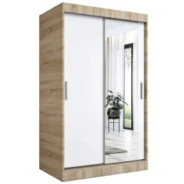 szafa-przesuwna-120-cm-sonoma-biala-lustro-mkp