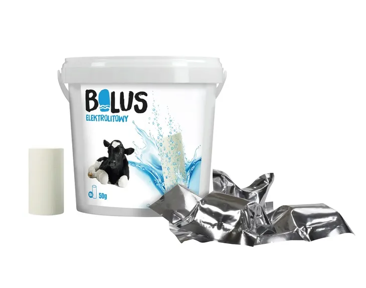 Bolus Elektrolitowy 50 g x 10 szt dla cieląt Jfarm