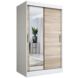 szafa-przesuwna-120-cm-biala-sonoma-lustro-mkp