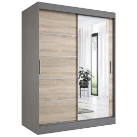 szafa-przesuwna-150cm-antracyt-sonoma-lustro-mkp