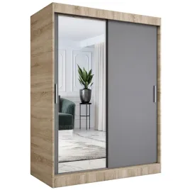 szafa-przesuwna-150cm-sonoma-antracyt-lustro-mkp