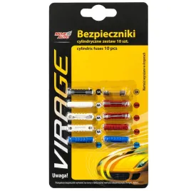 virage-zestaw-bezpiecznikow-samochodowych-cylindrycznych-10-sztuk