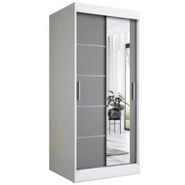 szafa-przesuwna-90-cm-biala-antracyt-lustro-mkp