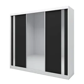 szafa-przesuwna-240cm-bialy-czarny-lustro-g240