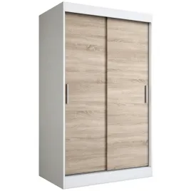 szafa-przesuwna-2-drzwi-120cm-biala-dab-sonoma-mkp