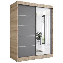 szafa-przesuwna-150cm-sonoma-antracyt-lustro-mkp