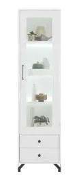 witryna-waska-biala-50-cm-2-szuflady-loftowa-bg3