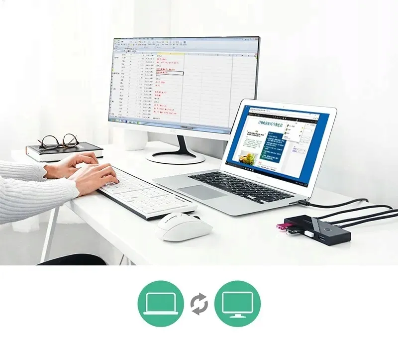 ugreen-switch-przelacznik-kvm-usb-2x4-adapter-hub