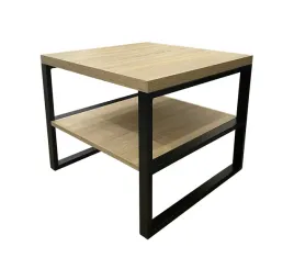 lawa-stolik-z-polka-60-loft-dab-sonoma-metal-nogi