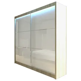 szafa-przesuwna-200-sonoma-biale-szklo-v200