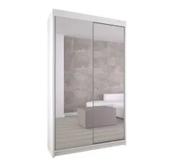szafa-120-cm-biala-lustro-dwoje-drzwi-polki-d120