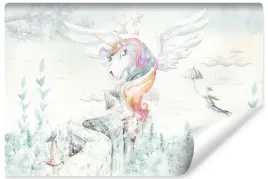 fototapeta-dziecieca-jednorozec-liscie-abstrakcja-styl-boho-450x300