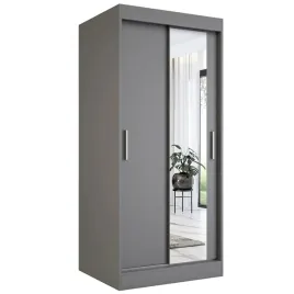 szafa-przesuwna-szara-z-lustrem-90-cm-antracyt-mkp