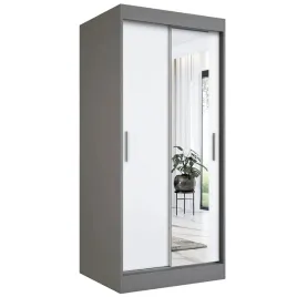 szafa-przesuwna-90-cm-antracyt-biala-lustro-mkp