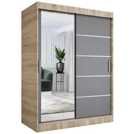 szafa-przesuwna-150cm-sonoma-antracyt-lustro-mkp