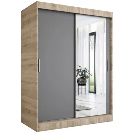 szafa-przesuwna-150cm-sonoma-antracyt-lustro-mkp