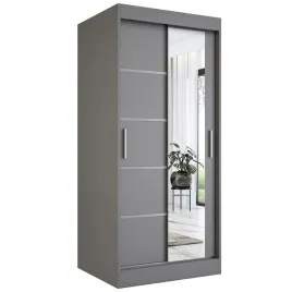 szafa-przesuwna-szara-z-lustrem-90-cm-antracyt-mkp